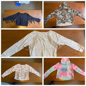 New Girl/'s SO Shirt Size 7 8 10 12 14 16 Sonoma Crop Top Sequin Long Sleeve Kid